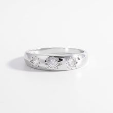 Load image into Gallery viewer, 925 Sterling Silver Inlaid Zircon Ring