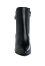 Load image into Gallery viewer, Conchos Belt Detail Block Heel Boots