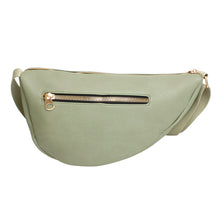 Load image into Gallery viewer, Crossbody Light Green Round Pouch Bag Set Women