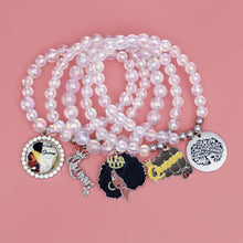 Load image into Gallery viewer, Bracelets Aurbo Bead Black Queen Charm Set