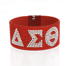 Cargar imagen en el visor de la galería, DST Sorority Red Rhinestone Magnetic Bracelet