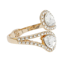 Cargar imagen en el visor de la galería, Cuff Brilliant Gold Teardrop Crystal Bracelet