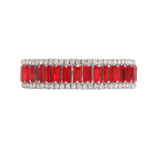 Cargar imagen en el visor de la galería, DST Sorority Red Baguette Bling Tennis Bracelet