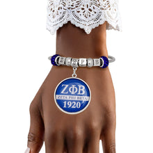 Load image into Gallery viewer, ZPB Greek Merch Heritage Charm Bangle Bracelet