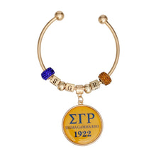 Load image into Gallery viewer, SGRHO Greek Merch Heritage Charm Bangle Bracelet