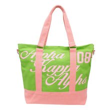 Load image into Gallery viewer, AKA Sorority Thick Canvas Embroidered Tote Bag