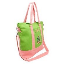 Load image into Gallery viewer, AKA Sorority Thick Canvas Embroidered Tote Bag