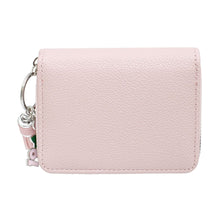 Load image into Gallery viewer, AKA Sorority Pink Tassel Keychain Zipper Wallet