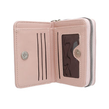 Load image into Gallery viewer, AKA Sorority Pink Tassel Keychain Zipper Wallet