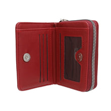 Load image into Gallery viewer, DST Sorority Red Tassel Keychain Zipper Wallet