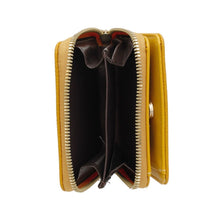 Load image into Gallery viewer, SGRHO Soror Yellow Tassel Keychain Zipper Wallet