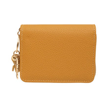 Load image into Gallery viewer, SGRHO Soror Yellow Tassel Keychain Zipper Wallet
