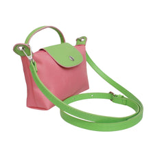 Load image into Gallery viewer, AKA Sorority Pink Nylon Mini Pouch Handle Strap