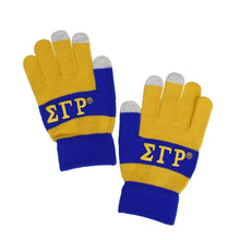 Cargar imagen en el visor de la galería, SGRHO Yellow Blue Touch and Grip Knit Winter Gloves