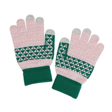 Cargar imagen en el visor de la galería, AKA Pink Finger Touch and Grip Knit Winter Gloves