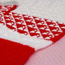 Cargar imagen en el visor de la galería, DST Red White Touch and Grip Knit Winter Gloves