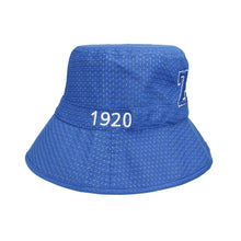 Load image into Gallery viewer, ZPB Sorority Blue Mesh Embroidered Bucket Hat