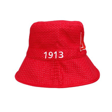 Load image into Gallery viewer, DST Sorority Red Mesh Embroidered Bucket Hat