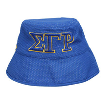 Load image into Gallery viewer, SGRHO Sorority Yellow Mesh Embroidered Bucket Hat