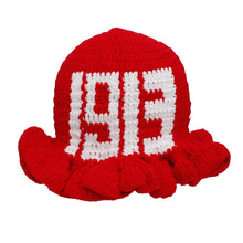 Cargar imagen en el visor de la galería, DST Sorority Red Crochet Ruffle 1913 Bucket Hat