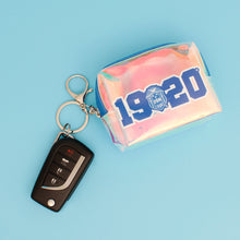 Load image into Gallery viewer, ZPB Sorority Iridescent Zipper Pouch Keychain Clip