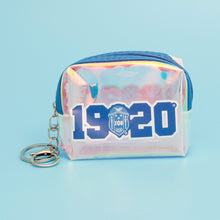 Load image into Gallery viewer, ZPB Sorority Iridescent Zipper Pouch Keychain Clip