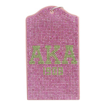 Load image into Gallery viewer, AKA Pink Sparkle Sorority Pride ID Badge Holder