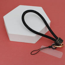 Load image into Gallery viewer, Rhinestone Phone Wrist Strap Black Bling Accessory