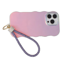 Load image into Gallery viewer, Rhinestone Phone Wrist Strap Purple Bling Accessory