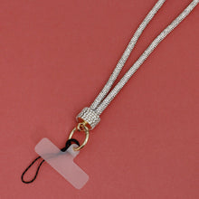 Load image into Gallery viewer, Rhinestone Long Phone Strap Clear Bling Lanyard