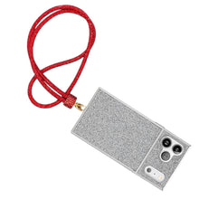 Load image into Gallery viewer, Rhinestone Long Phone Strap Red Bling Lanyard
