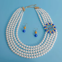 Load image into Gallery viewer, Necklace White Pearl Sigma Set for Women