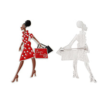 Cargar imagen en el visor de la galería, DST Sorority Glam Gal Shopping Brooch for Women