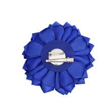 Load image into Gallery viewer, ZPB Sorority Blue White Flower Pearl Brooch Women