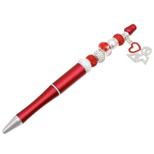 Load image into Gallery viewer, DST Sorority Bling Bead and Charm Red Pen