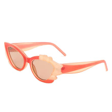 Load image into Gallery viewer, Sunglasses Orange Flame Irregular Cat Eye Women