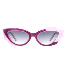 Load image into Gallery viewer, Sunglasses Purple Flame Irregular Cat Eye Women