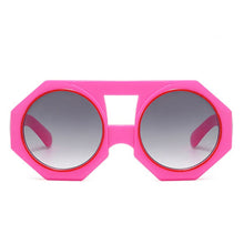 Load image into Gallery viewer, Sunglasses Pink Geometric Chunky Round for Women