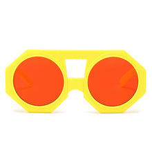 Load image into Gallery viewer, Sunglasses Yellow Geometric Chunky Round for Women