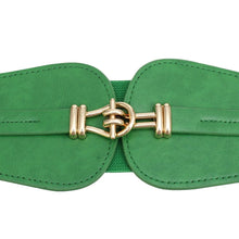 Load image into Gallery viewer, Belt ColorPop Green Cinch Toggle Stretch Belt