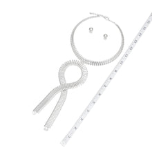 Load image into Gallery viewer, Pendant Industrial Silver Flat Link Loop Choker