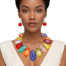 Load image into Gallery viewer, Toggle Chunky Multi Bead Cord Necklace for Women