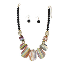 Load image into Gallery viewer, Collar Vibrant Contemporary Geo Stripe Necklace
