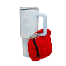 Load image into Gallery viewer, DST Red Quilted Mini Bag Keychain Stanley Clip