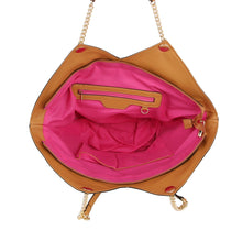 Load image into Gallery viewer, Tote Beige Diamond Plaid Geometric Shoulder Bag