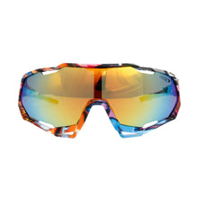 Load image into Gallery viewer, Sunglasses Red Graphic Print Mirror Sport Eyewear
