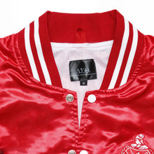 Cargar imagen en el visor de la galería, DST Greek Apparel M Cropped Satin Varsity Jacket