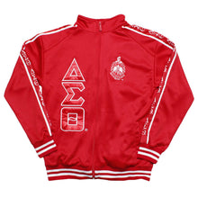Load image into Gallery viewer, DST Greek Apparel XL Red Zip Up Track Jacket