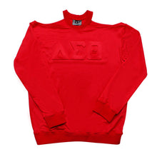 Cargar imagen en el visor de la galería, DST Greek Merch M Red Cold Shoulder Sweatshirt