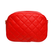 Load image into Gallery viewer, Crossbody Small Red Quilted Chain Strap Bag Women